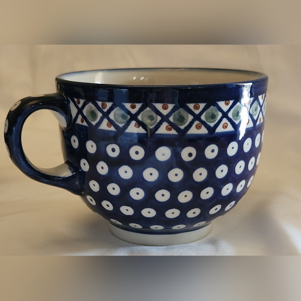 Blue Patterned Ceramic Mugs - Picture 2 of 9